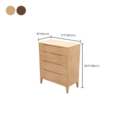 Moderne Kommode aus massivem Holz mit einer Breite von 15,6 Zoll