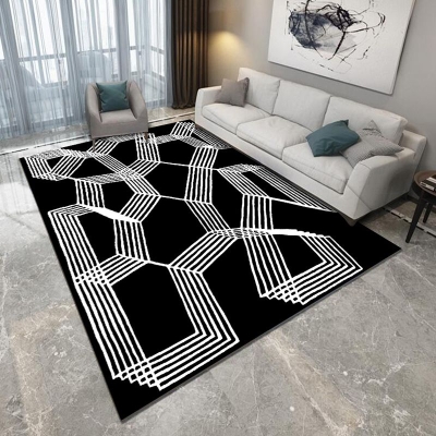 Tappeto antimacchia Tappeto rettangolare con motivo geometrico Tappeto da soggiorno