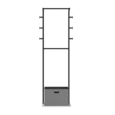 Wundersch&ouml;ne Metallgarderobe, freistehende Aufbewahrungsgarderobe mit Kleiderhaken