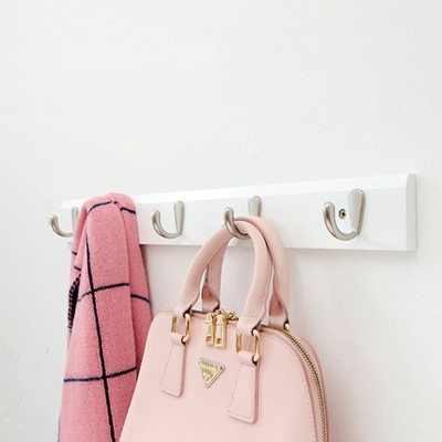 Kit da ingresso contemporaneo, ganci da parete in legno inclusi, supporto per ingresso