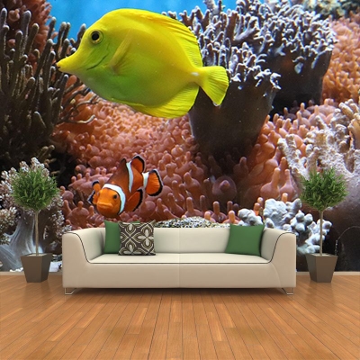 Fotomurale fotografico Fotomurale per salotto con motivi di pesce