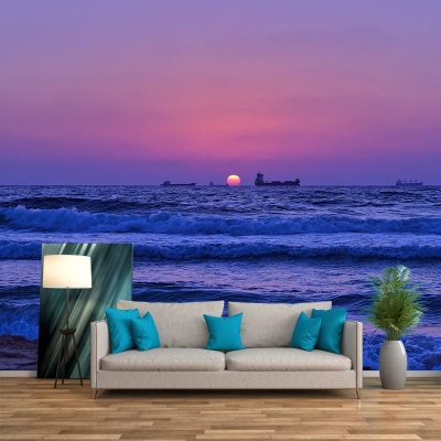 Dekorative Fotografie Meer Strand Wandgem&auml;lde Wohnzimmer Tapete