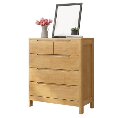 16" breite Aufbewahrungstruhe aus Gummiholz, moderne Kommode mit Schubladen f&uuml;r das Schlafzimmer