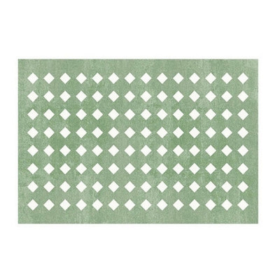 Tappeto moderno verde Tappeto circolare in poliestere Tappeto per interni resistente alle macchie per salotto