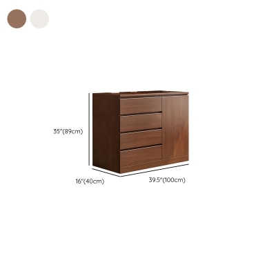 Moderne Kommode aus Holz mit einer Breite von 15,6 Zoll