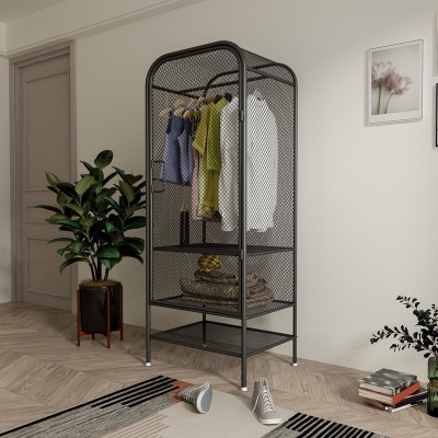Armadio guardaroba in metallo Armadio appendiabiti in stile moderno