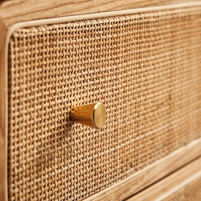 Traditionelle Aufbewahrungstruhe, Kommode, Kommode aus Holz mit Schubladen