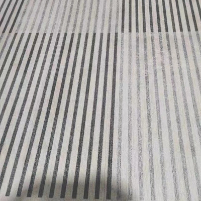 Tappeto a righe in tono grigio Tappeto rettangolare in poliestere resistente alle macchie per la decorazione domestica