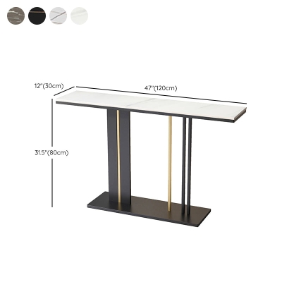 Consolle moderna alta 80 cm consolle rettangolare in marmo