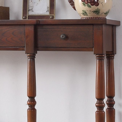 Franz&ouml;sischer Beistelltisch aus Holz im Landhausstil, rechteckiger Konsolen-Sofatisch f&uuml;r den Flur