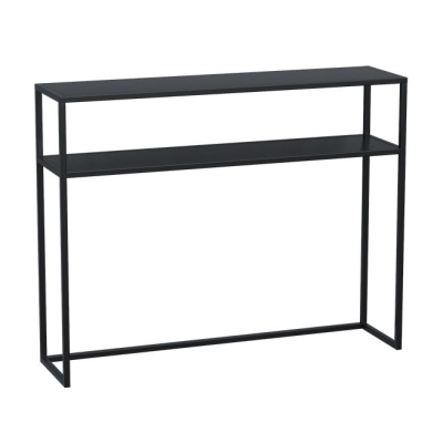 Moderner Konsolen-Akzenttisch mit antikem Finish, Konsolen-Sofatisch aus Metall