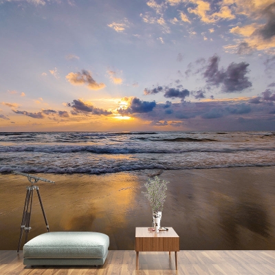 Meer-Strand-Fotografie-Tapete, modernes Wohnzimmer-Wandbild
