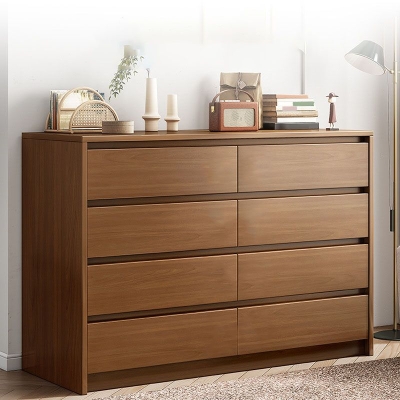 16" D Aufbewahrungstruhe Moderne Aufbewahrungstruhe aus Holz in Wei&szlig; und Braun