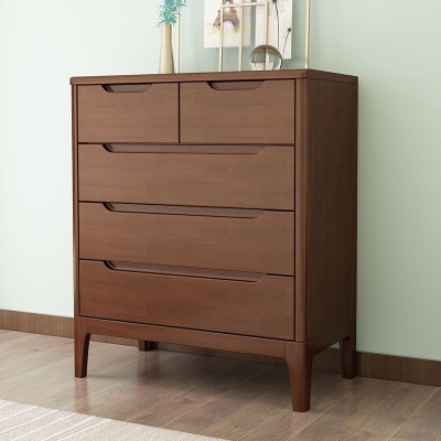 Amerikanische traditionelle Kommode aus massivem Holz mit 5/6 Schubladen