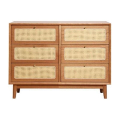 15,6 Zoll breite moderne Kommode aus massivem Holz mit 6/9 Schubladen