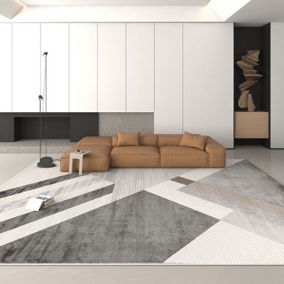 Tappeto Tappeto moderno con motivi geometrici Tappeto rettangolare resistente alle macchie per interni
