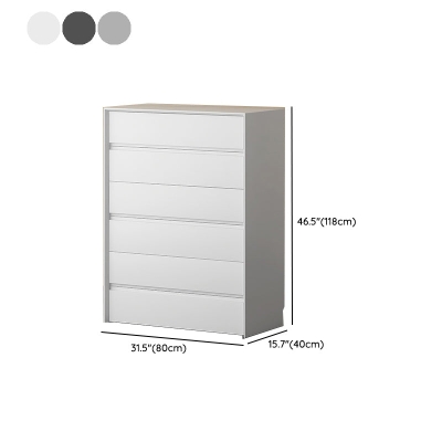 Cassettiera moderna in legno con cassetti a chiusura rallentata per camera da letto