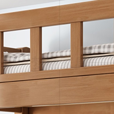 Letto a castello in legno massello Letto moderno in legno di gomma naturale con testiera