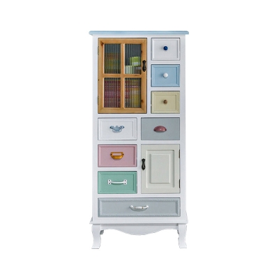 Kommode &bdquo;Coastal Storage Chest&ldquo;, Massivholzkommode, 14,82 Zoll Breite