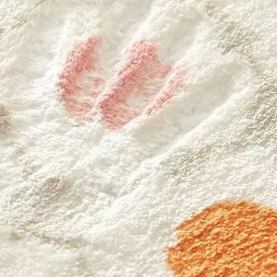 Tappeto casual grigio chiaro Tappeto lavabile in poliestere colorato per soggiorno