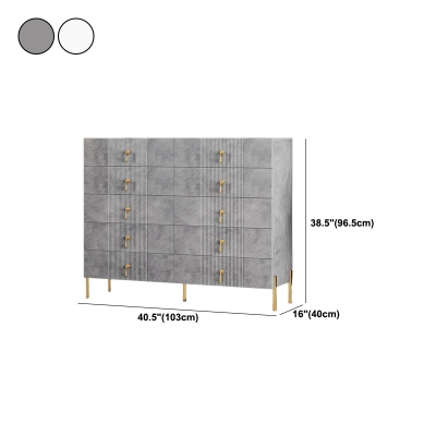 Zeitgen&ouml;ssische Glam-Kommode aus Holz mit Schubladen mit Soft-Close-Funktion