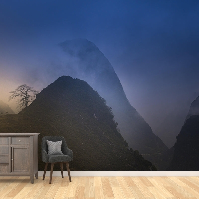 Fotografia ambientale Carta da parati Carta da parati Mountain Drawing Room