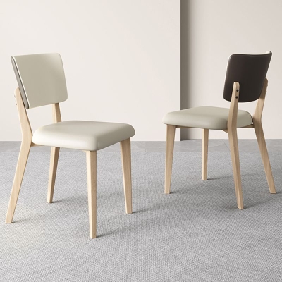Sedia da pranzo contemporanea in legno di frassino con finitura opaca per soggiorno