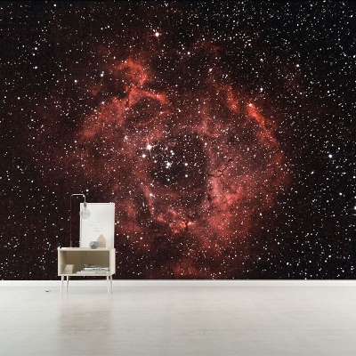 Carta da parati con illustrazione del cielo stellato, resistente alla muffa, decorazione murale per la camera da letto