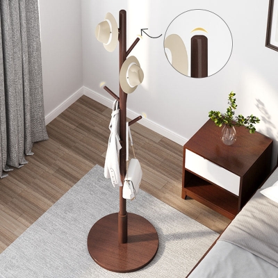 Freistehender Flurbaum aus massivem Holz, moderner Flurst&auml;nder f&uuml;r das Wohnzimmer