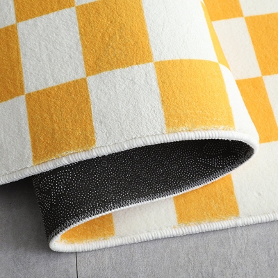 Tappeto a forma rettangolare Tappeto resistente alle macchie a reticolo colorato per la decorazione domestica