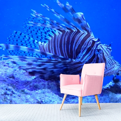 Carta da parati seducente Carta da parati stampata con pesce leone