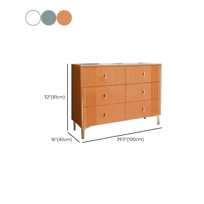 Klassische Glam-Doppelkommode aus Stein, horizontale Aufbewahrungstruhe mit Schubladen f&uuml;r das Schlafzimmer
