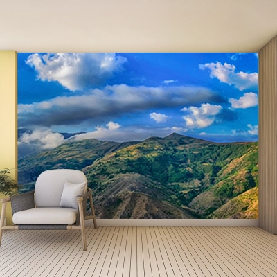Murale da parete per salotto con fotografia ambientale di montagna