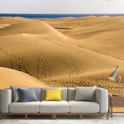 Decorazione murale per la decorazione della casa della carta da parati del deserto resistente alla muffa fotografica