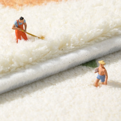 Yeollw Tappeto moderno Tappeto in poliestere sfumato Tappeto lavabile per salotto