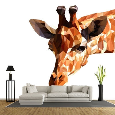 Potography Tiere Geometrische Tapete Wohnzimmer Wandgem&auml;lde