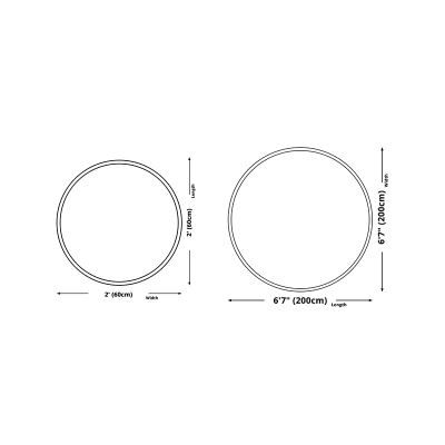 Tappeto rotondo in tinta unita Tappeto a pelo lungo in poliestere Tappeto adatto agli animali domestici per la decorazione domestica