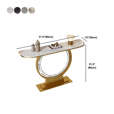 Tavolo Stone Glam Half Moon Consolle antigraffio per ingresso
