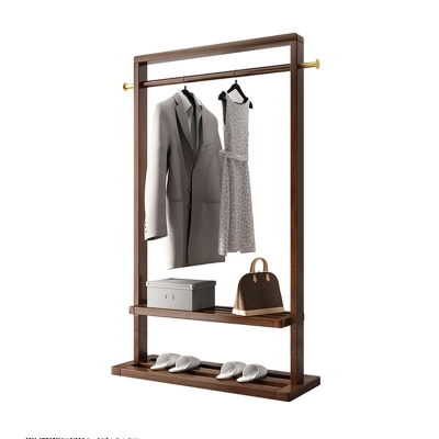 Holz-Kleiderb&uuml;gel, traditioneller Stil, einfache Bodengarderobe f&uuml;r Zuhause