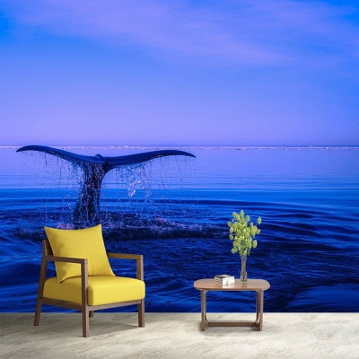 Carte da parati Fotografia Camera da letto Stampa costiera del mare Non incollata