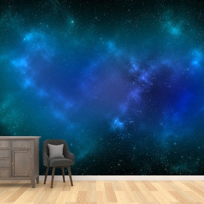 Carta da parati ambientale con illustrazioni murali Universo Carta da parati per interni