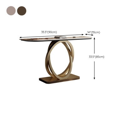 Consolle Glam Stone Consolle Half Moon Consolle per ingresso