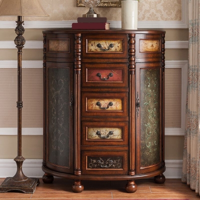 Traditionelle Kommode aus massivem Holz mit 3/4/5 Schubladen