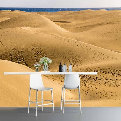 Decorazione murale per la decorazione della casa della carta da parati del deserto resistente alla muffa fotografica