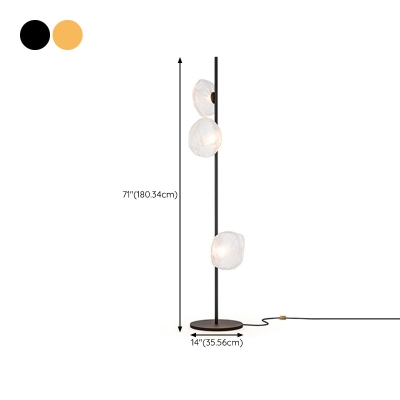 Lampada da terra moderna Lampada da terra a LED in vetro creativo per soggiorno