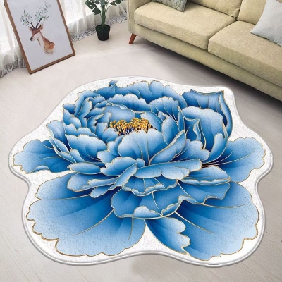 Tappeto moderno con motivo floreale Tappeto per interni Tappeto con supporto antiscivolo per la decorazione domestica