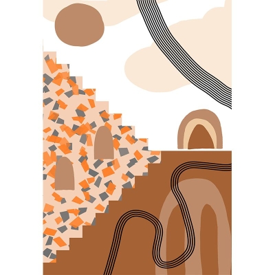 Carta da parati con illustrazione del modello astratto Carta da parati resistente alla muffa Carta da parati per camera da letto