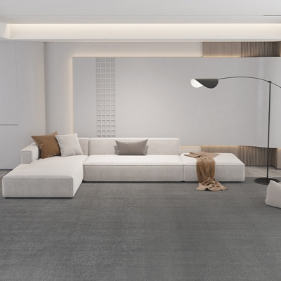 Tappeto minimalista Tappeto beige in poliestere antimacchia per soggiorno