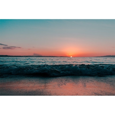 Fotografia Carta da parati decorativa moderna per la stanza interna della carta da parati della spiaggia del mare