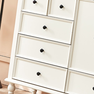 Com&ograve; classico per camera da letto, in legno, glamour, senza specchio